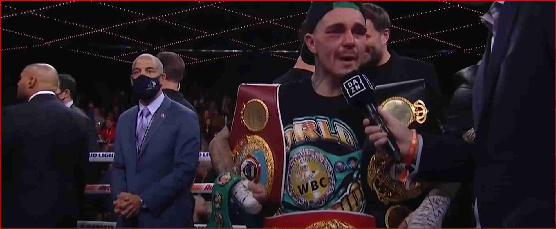 George Kambosos Jr. Stuns Teofimo Lopez Then Gets Big Reaction In LA