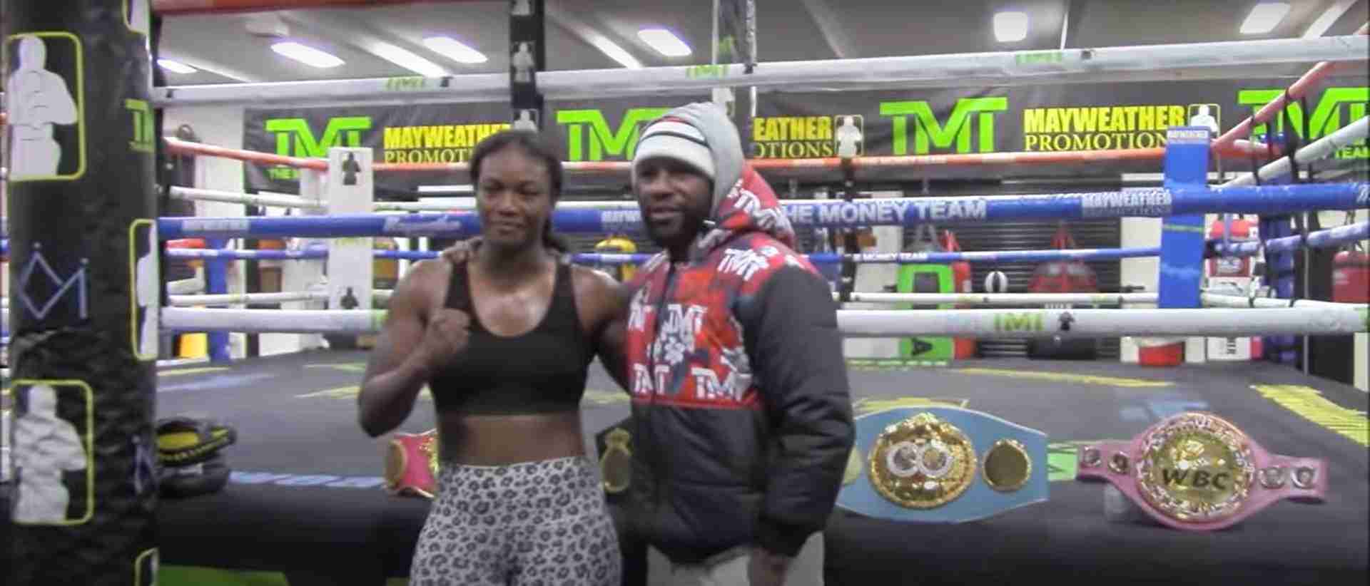 Floyd Mayweather Trains Claressa Shields