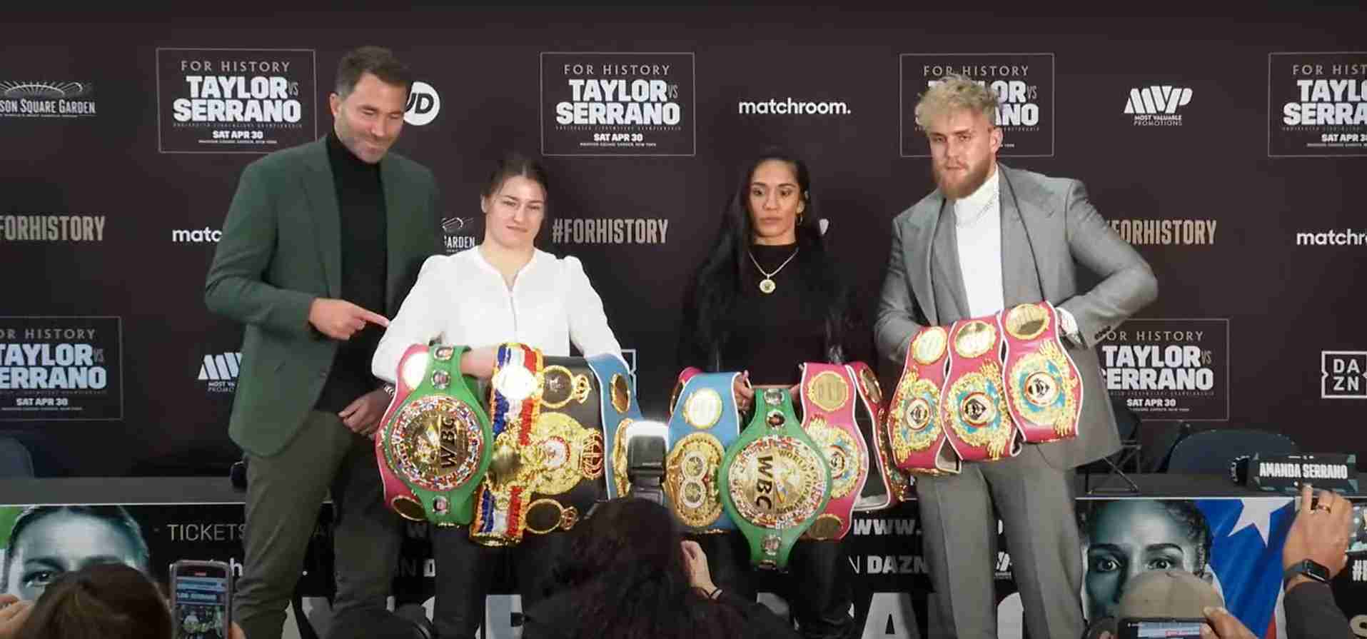 Potentially record number of boxing belts on display