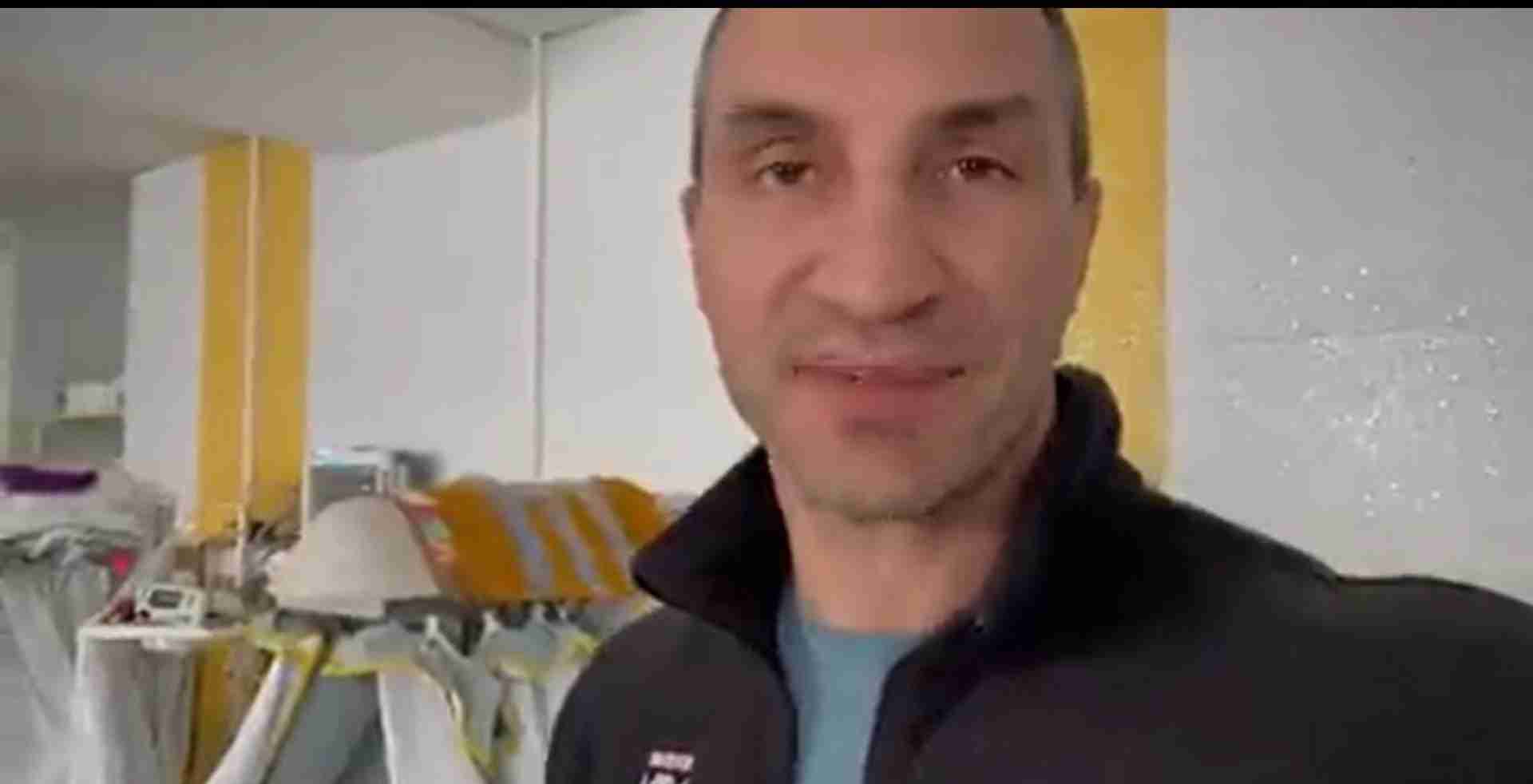Klitschko Records Video From Ukraine Hospital During War