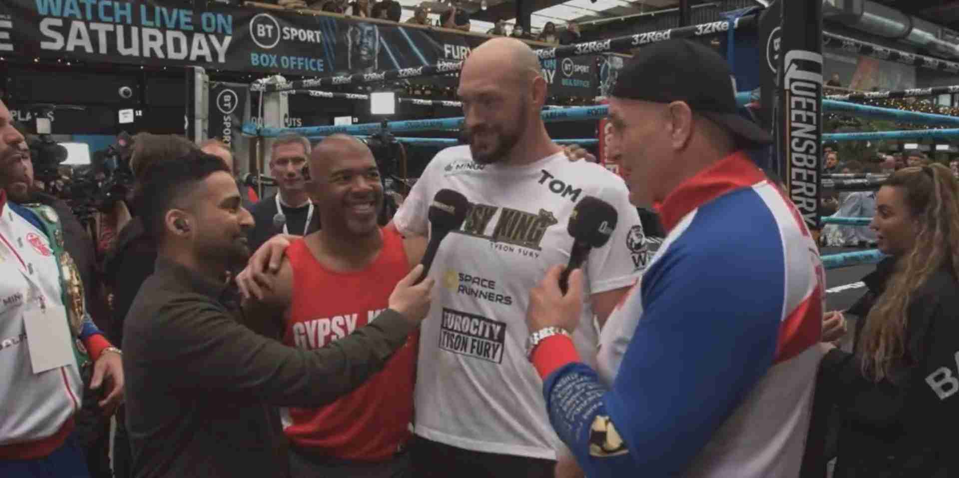 Watch: John Fury Gets Big Reaction Ahead Of Tyson Fury vs Dillian Whyte Fight