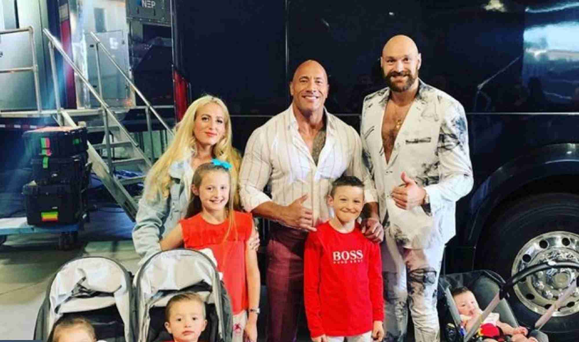 The Rocks Sends Tyson Fury and Dillian Whyte Message Ahead Of Fight