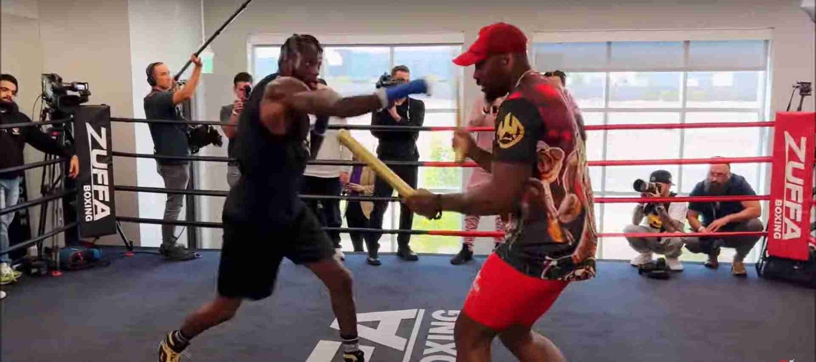 Deontay Wilder Works On Mayweather Knockout Shot