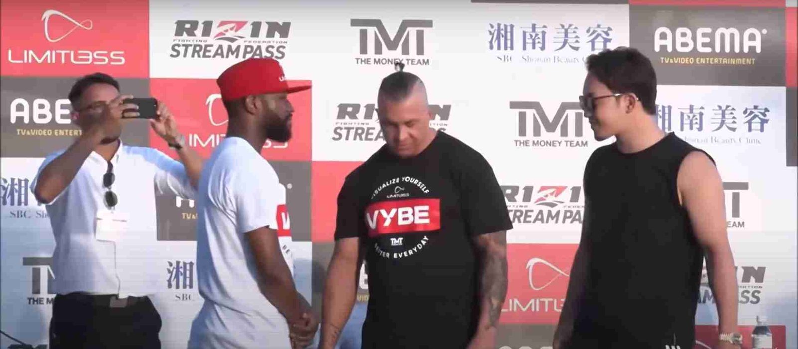 Mayweather Bodyguard Pushes His Next Opponent