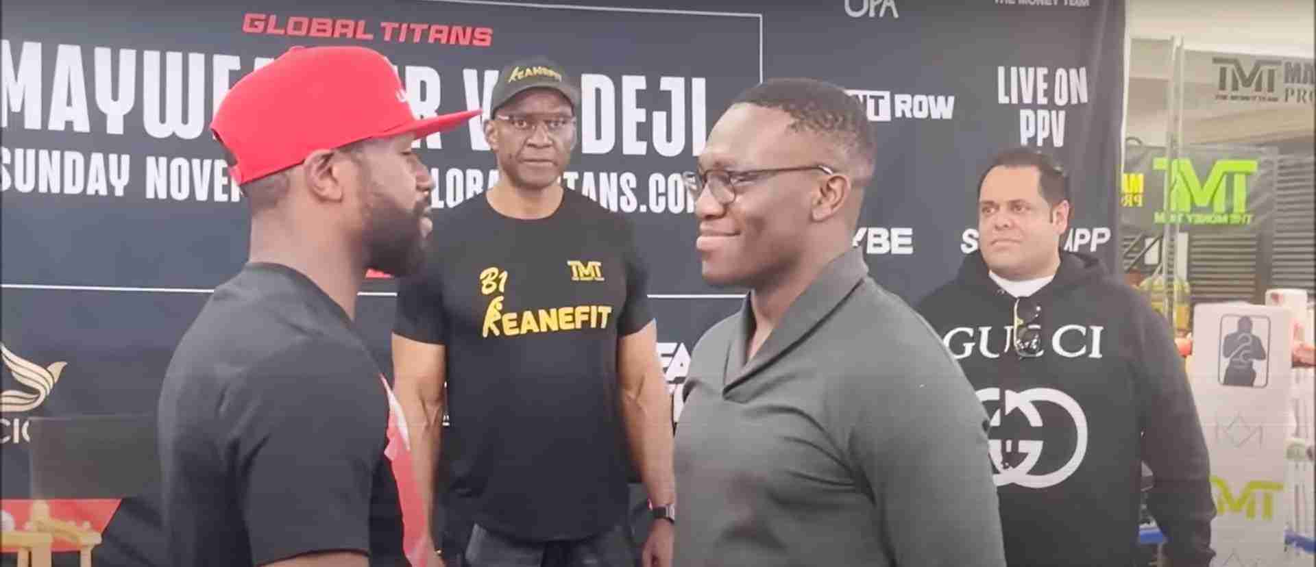 Watch: Mayweather Faces Off With Deji