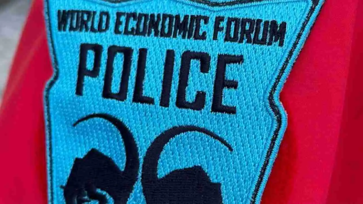 2023 World Economic Forum Police Dark Logo