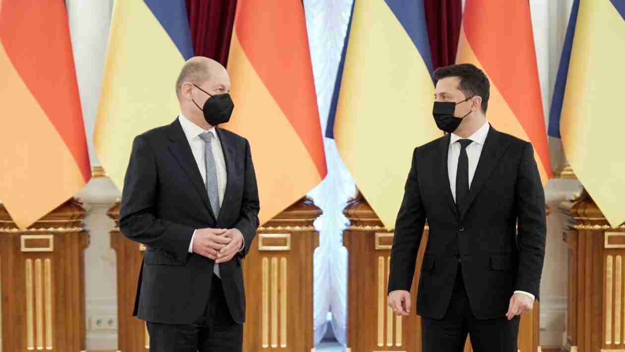 Germany and Ukraine Agree Weapons Will Be Used To Remove Russia From Ukraine Borders - Terms However Must Be Subject To Change If Putin Uses Belarus