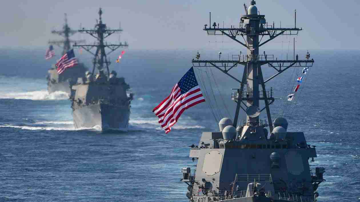 US Warship and Chinese Fighter Jet Exchange Words