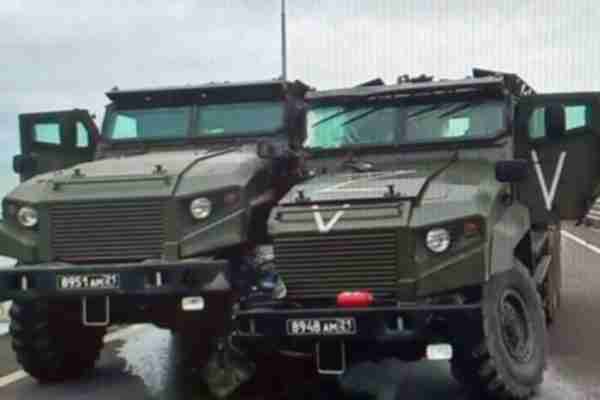 Russian Military Vehicles Literally Crash Into Themselves On Crimea Bridge