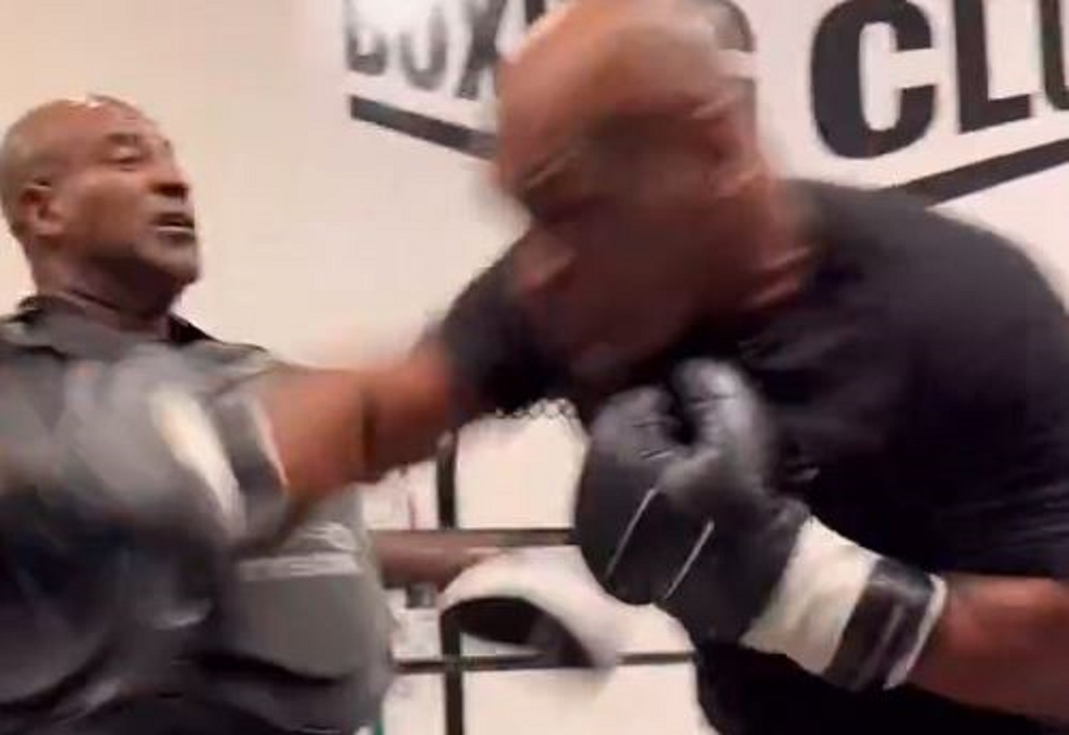Mike Tyson Smashing The Pads