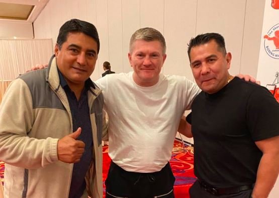 Ricky Hatton Meets Barrera and Morales at Boxing Hall of Fame 2 Ricky Hatton Meets Barrera and Morales at Boxing Hall of Fame