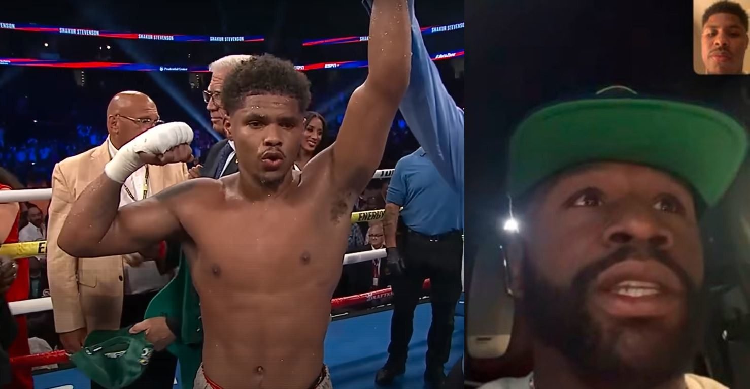 Free Agent Shakur Stevenson Talks With Mayweather