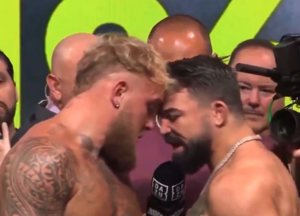 Jake Paul Shoves Mike Perry