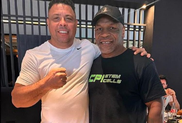 Mike Tyson Meets Brazilian Ronaldo Both Showing Weight Loss