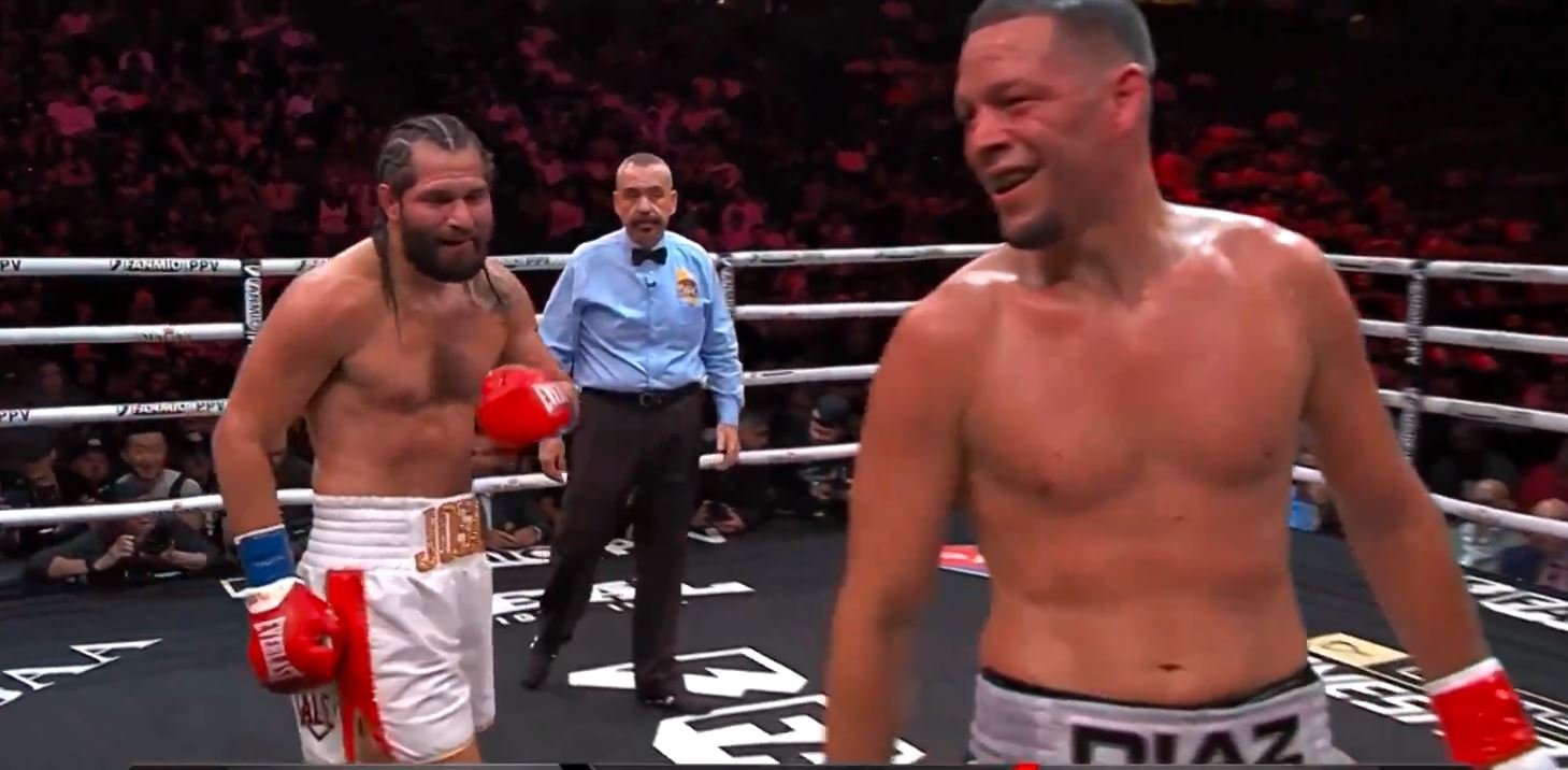 Nate Diaz Showboats Walks Away From Masvidal