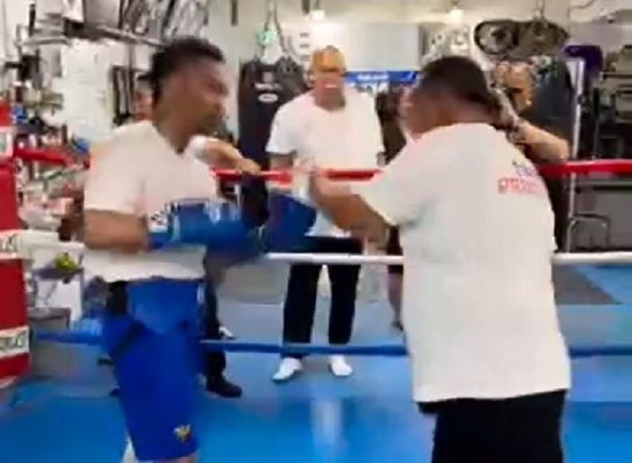 Pacquiao 4 Days Out From Japan Fight Still Has It