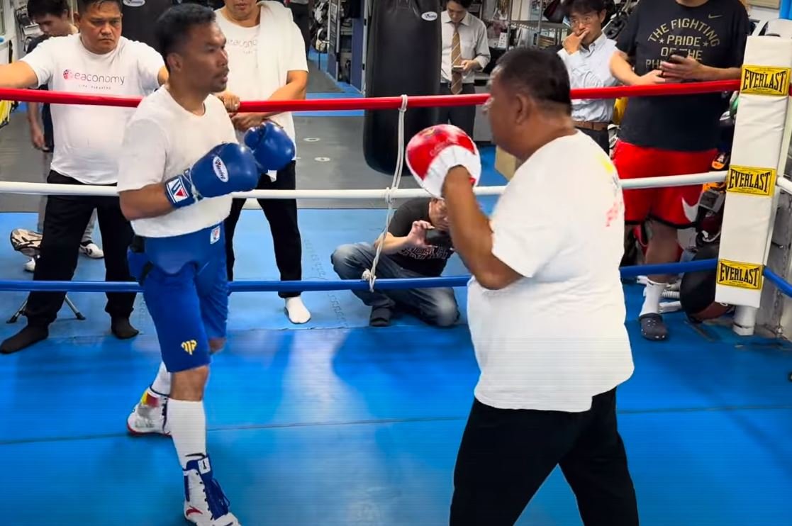 Pacquiao Trains In Japan