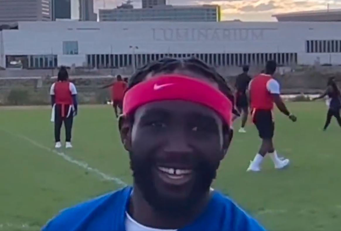 Watch: Super Athlete Terence Crawford 50 Yard Football Pass