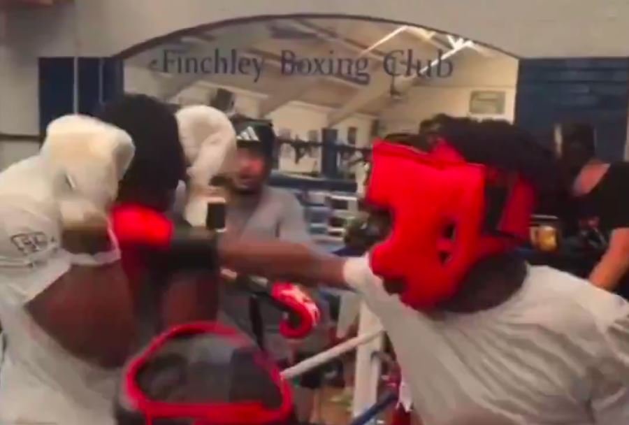 Watch: 2 Young Boxers Cut Anthony Joshua In Sparring 2 2 Young Boxers Cut Anthony Joshua In Sparring