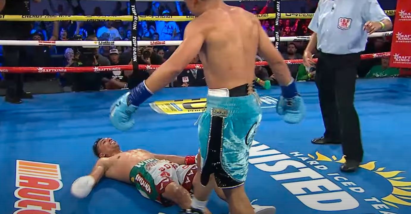 Watch: Angelo Leo Brutal Knockout Of 2024 Contender In Upset Win Over Venado Lopez 2 angelo leo