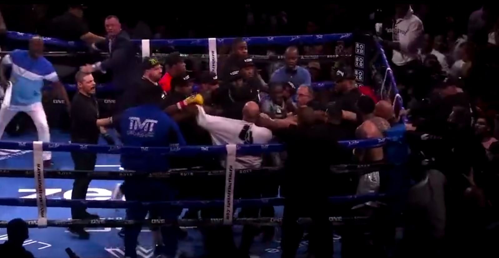 The Complete Mayhem Ending Of The Mayweather vs Gotti III First Fight 2 mayweather vs gotti III first fight