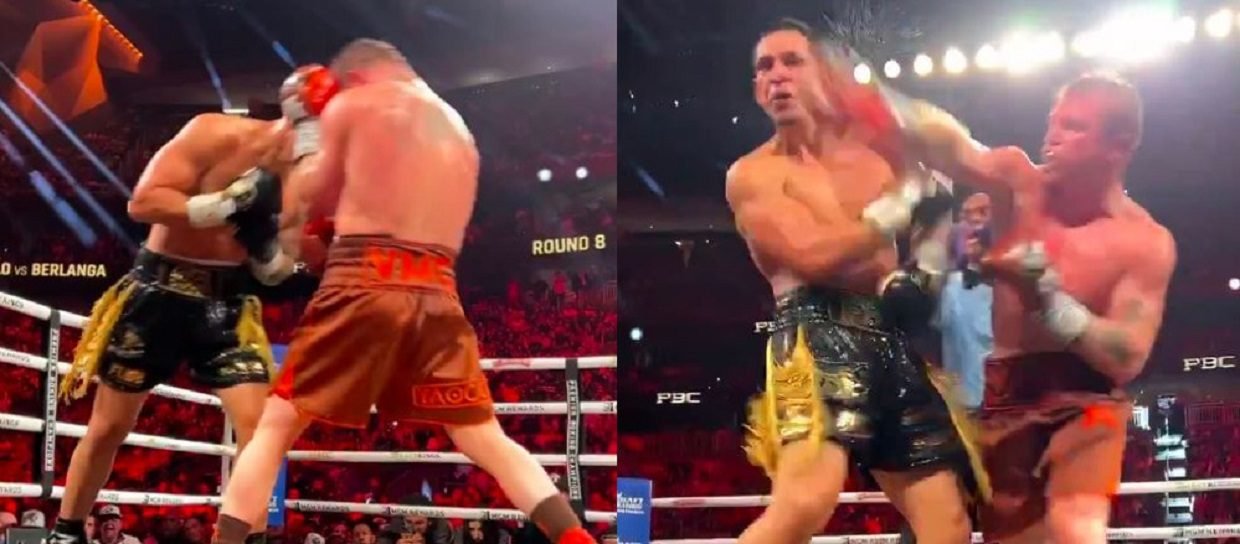 Watch: Canelo Makes Berlanga Pay For Headbutt Instantly 2 Canelo Makes Berlanga Pay For Headbutt Instantly
