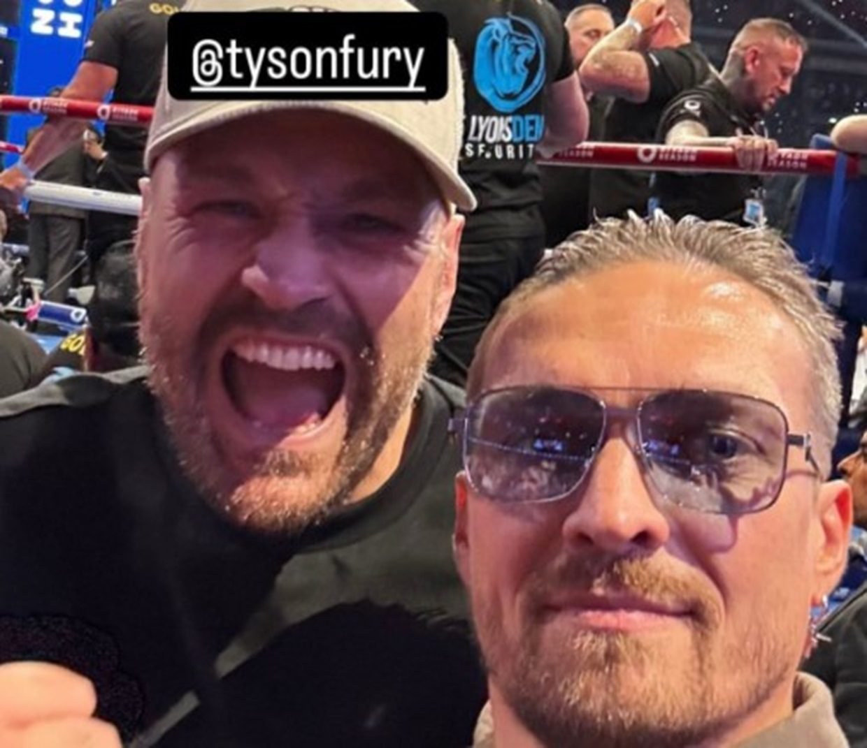 Usyk and Fury Took Selfie Ringside At Dubois vs Joshua 2 Usyk and Fury Took Selfie Ringside At Dubois vs Joshua