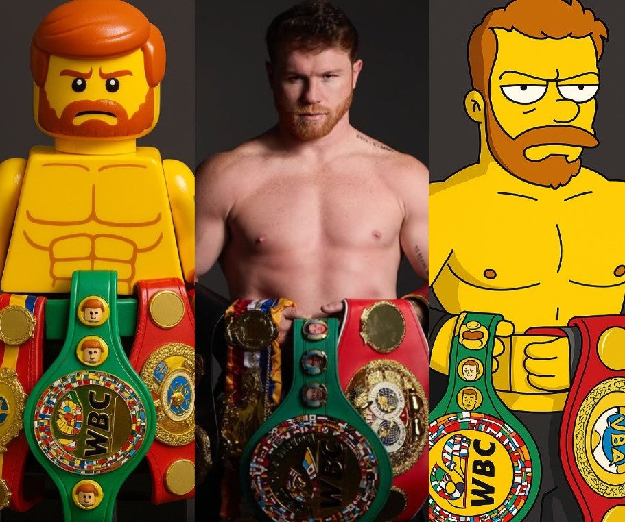 Boxing World Reacts To Canelo Posting A Lego, Real and Simpsons Version Of Himself