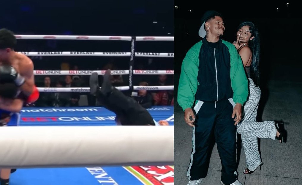 A Referee Went Flying In The Boxing Ring — Shakur Stevenson's Reaction Is Priceless