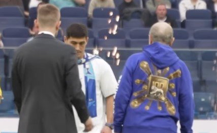 Dmitry Bivol Invited On Pitch In Russia Soccer Stadium