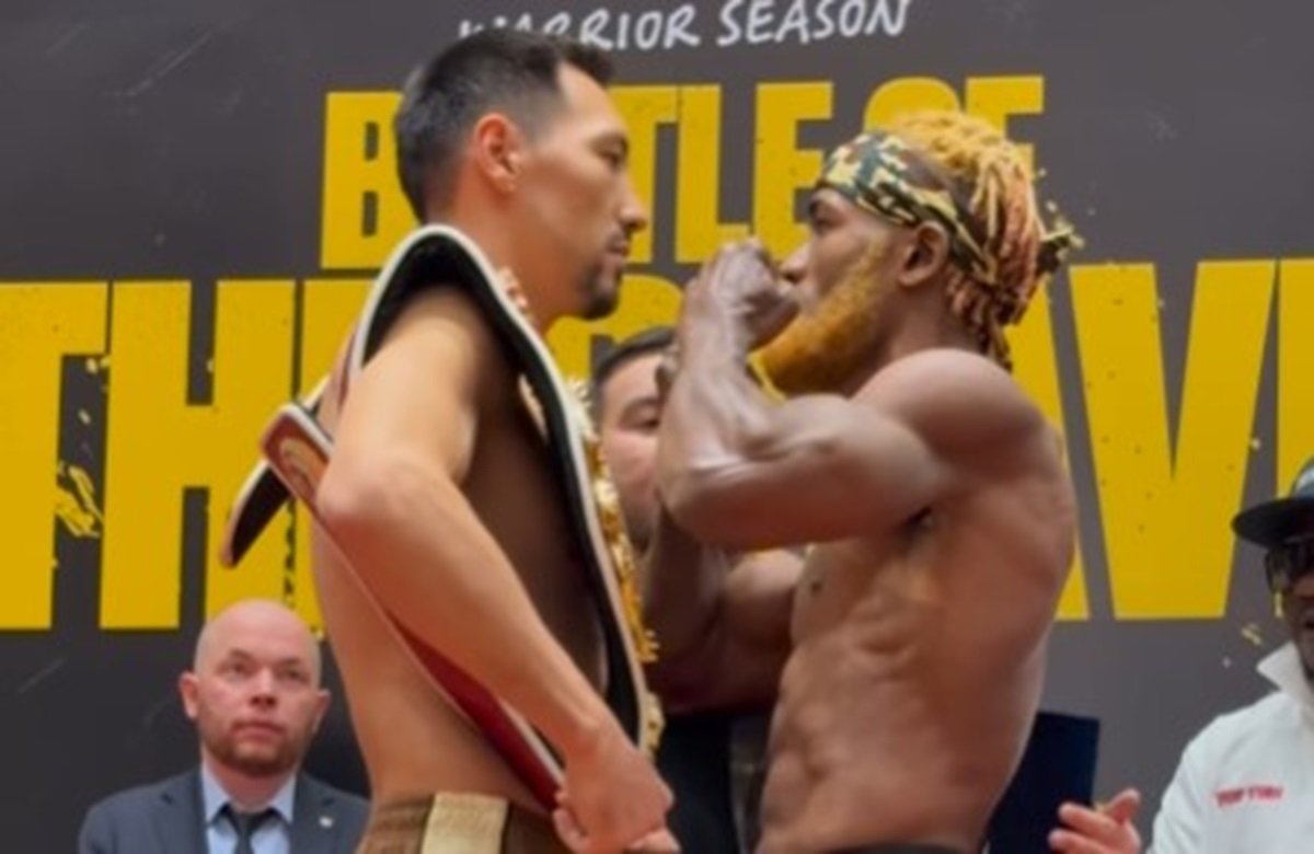 janibek alimkhanuly vs anauel ngamissengue face off