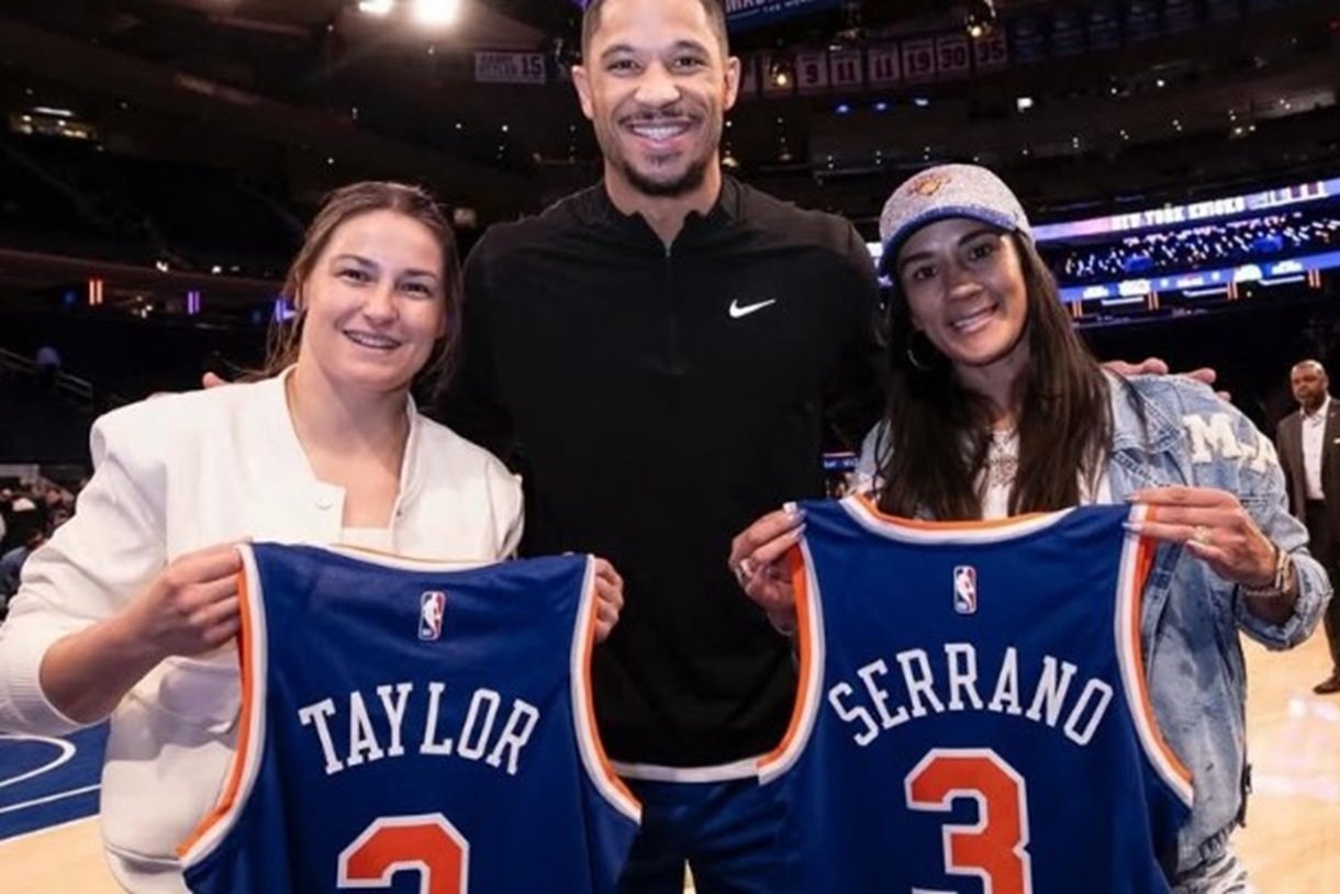 Boxing Makes It Big Again — Serrano and Taylor Meet At NY Knicks Game Ahead Of Fight On Netflix