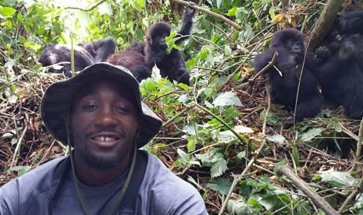 Fearless Terence Crawford Goes Into Wild Gorilla Terrain With Father And His Baby Gorillas