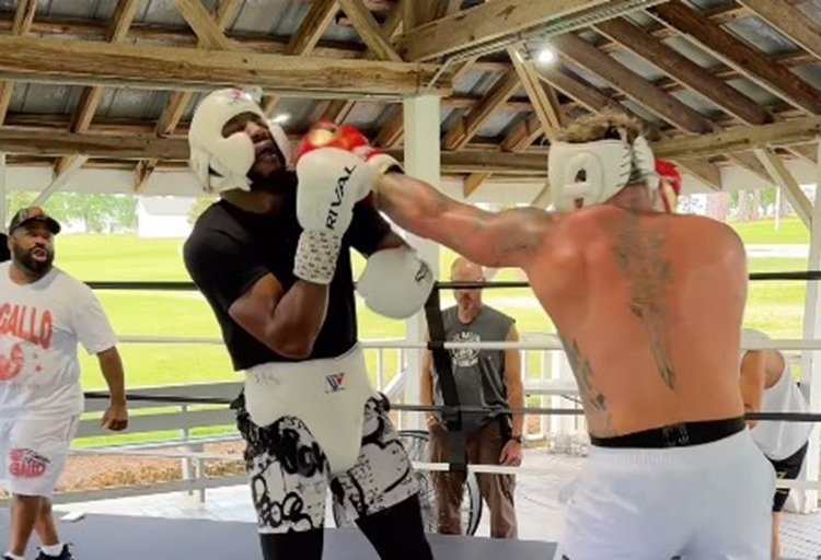 Jake Paul Lands Heavy Body Shot On Sparring Partner Ahead Of Chavez Fight