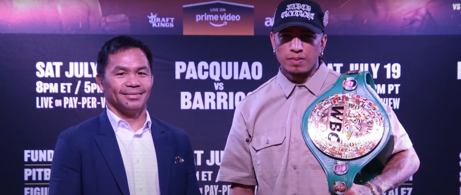 1st Pacquiao vs Barrios Face Off Shows Huge Height And Reach Disadvantage For Pacman