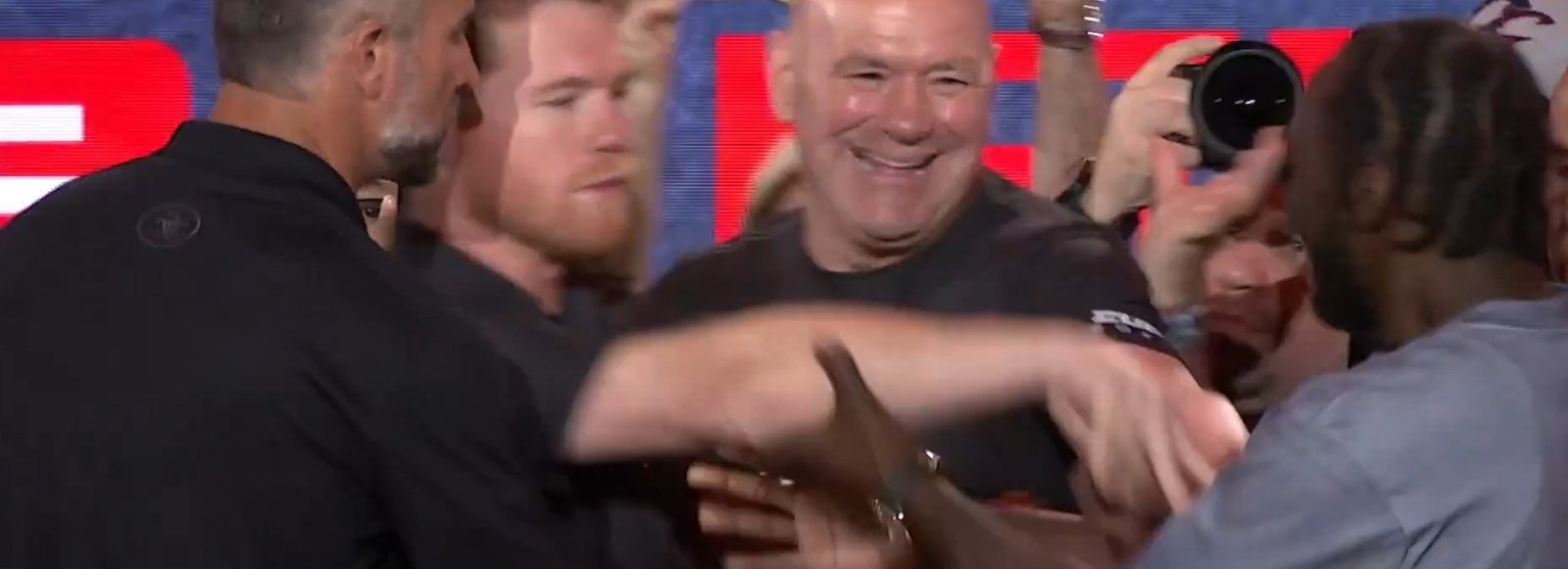 Canelo Shoves Terence Crawford