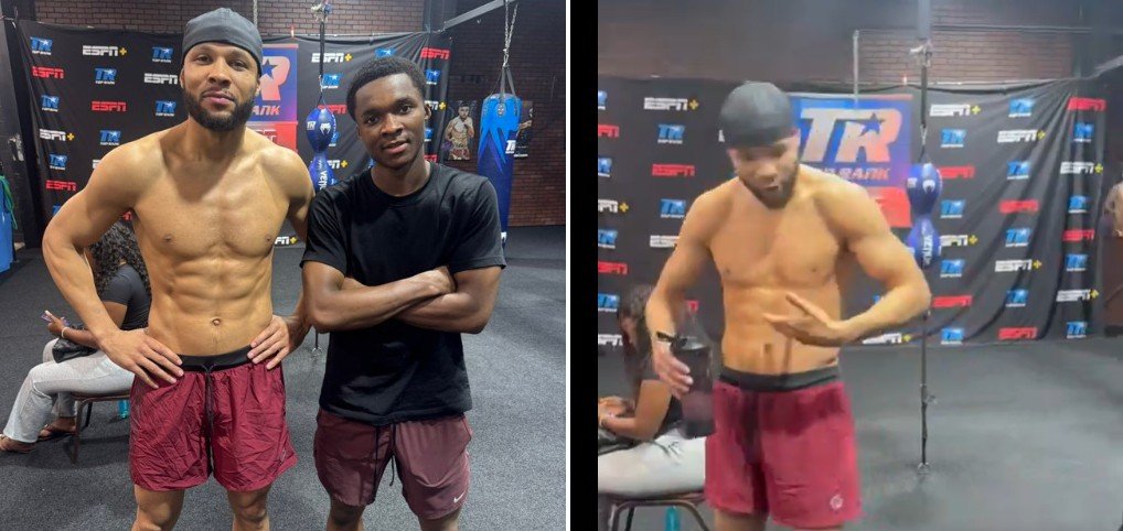 Chris Eubank Jr Connects With One Of America's Most Lethal New Young Boxing Stars