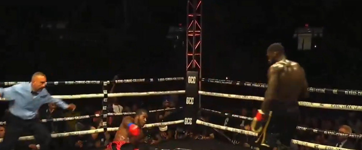 Watch: Deontay Wilder Knocks Comeback Opponent Down In Round 2 2 Deontay Wilder Knocks Comeback Opponent Down In Round 2