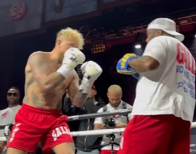 Jake Paul Laser Focused On Pads Ahead Of Chavez Jr Fight