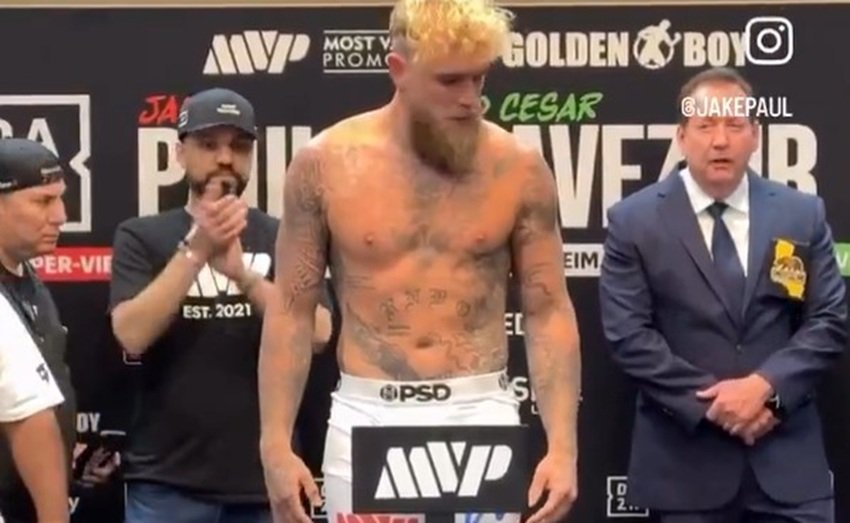 Jake Paul Makes Weight For Chavez Jr Fight