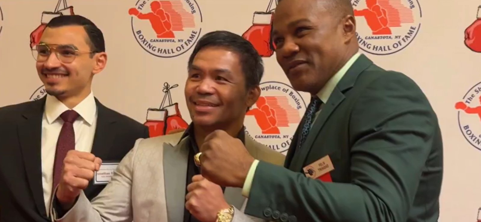 Manny Pacquiao And Tito Trinidad Meet For First Time At 2025 Boxing Hall Of Fame