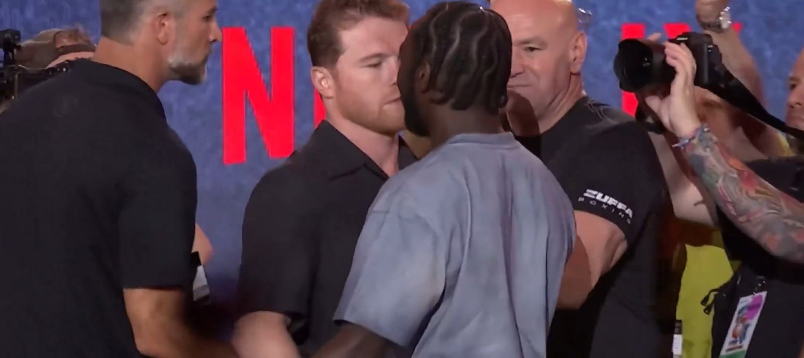 Moment Dana White Stopped A Brawl Between Canelo Alvarez And Terence Crawford