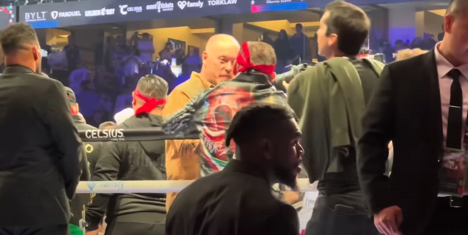 The Moment Chavez Jr And Jake Paul Father Spoke After Their Sons Fought