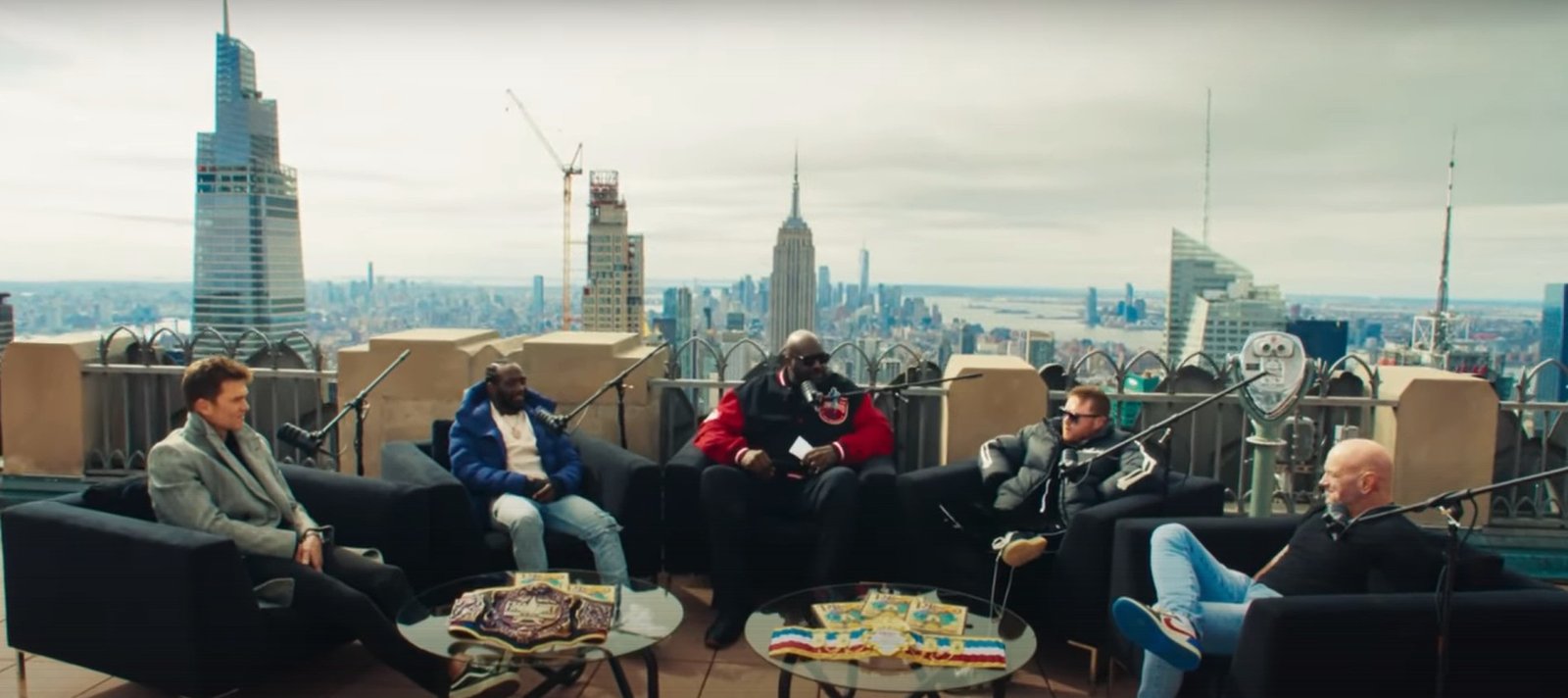 Tom Brady And Shaq Sit Down With Terence Crawford, Canelo and Dana White Chat About The Super Fight