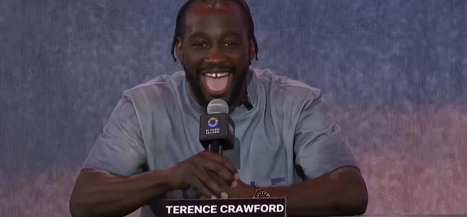 Terence Crawford Unusual For Him Taunts Someone In The Crowd