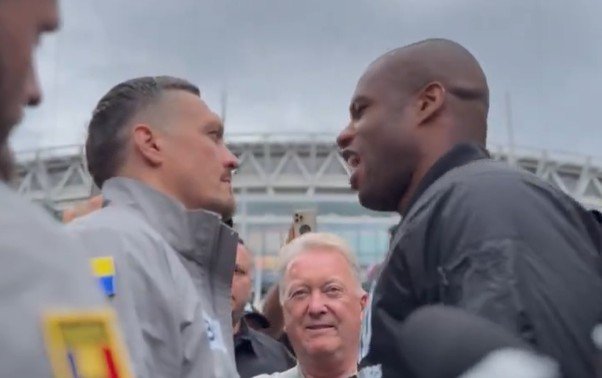 First Usyk vs Dubois 2 Fight Week Face Off Got Intense