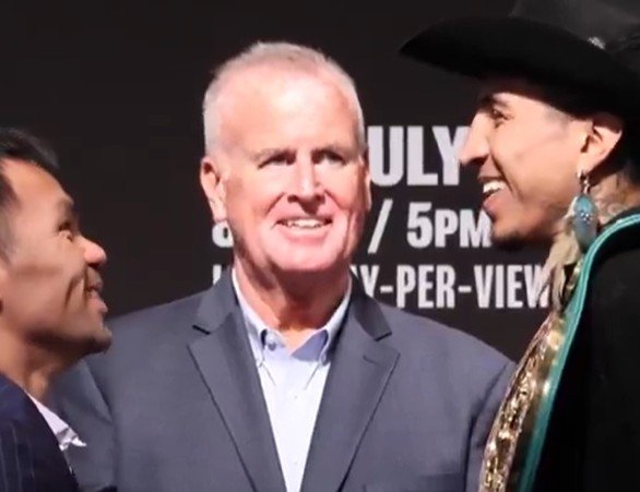 Manny Pacquiao First Face Off Fight Week For Barrios