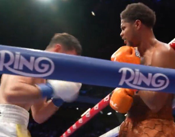 The Moment Shakur Stevenson Was Hurt For First Time In His Career