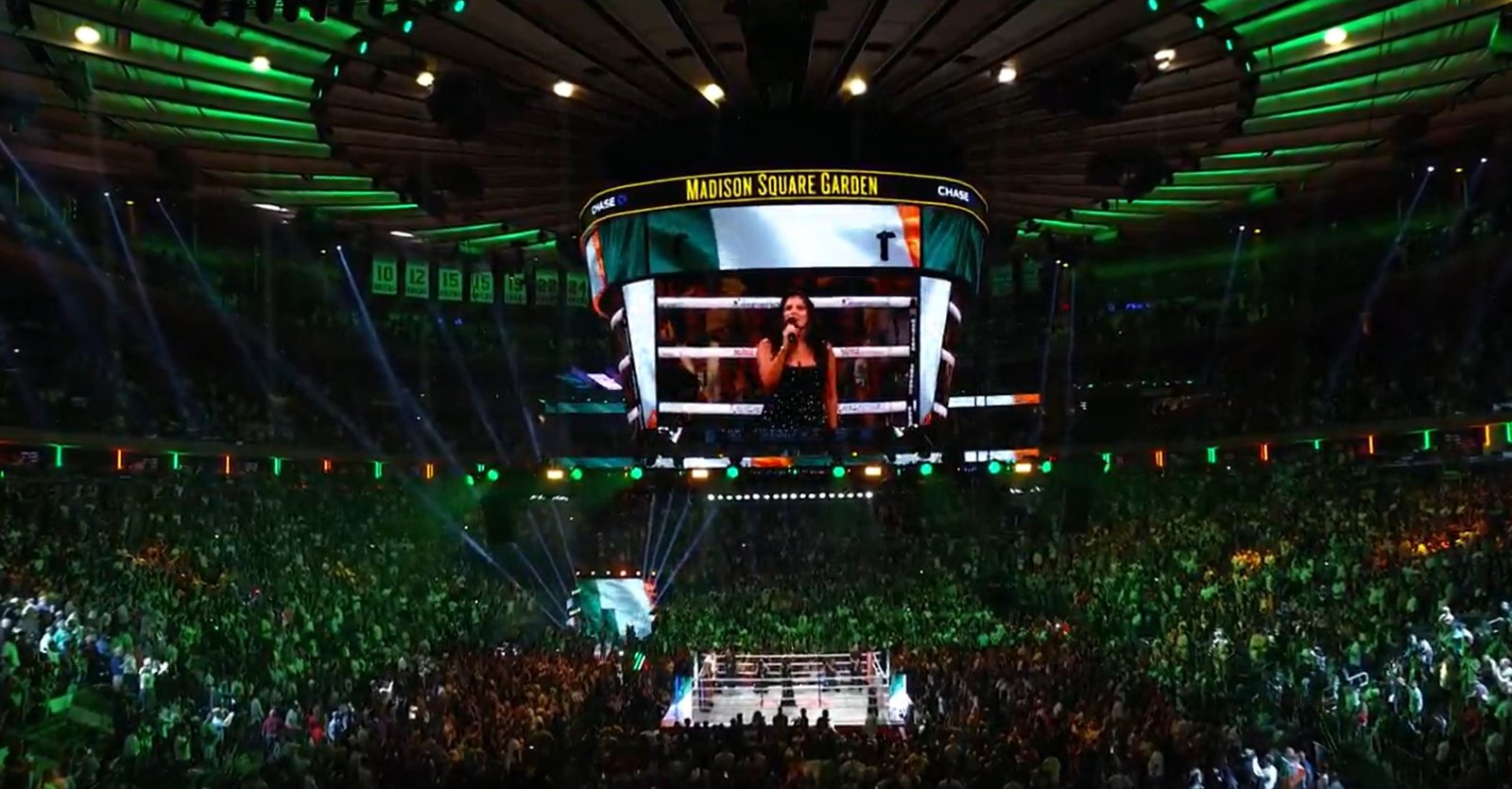 Katie Taylor And Ireland Shook New York And Madison Square Garden With Amanda Serrano Trilogy Walk Out