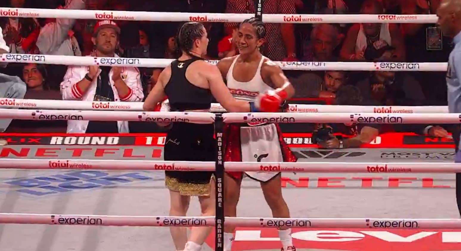 Katie Taylor And Amanda Serrano Embrace At The End Of Trilogy